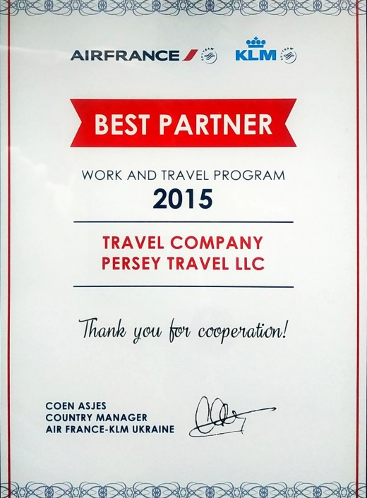  - Best partner 2015, Airfrance